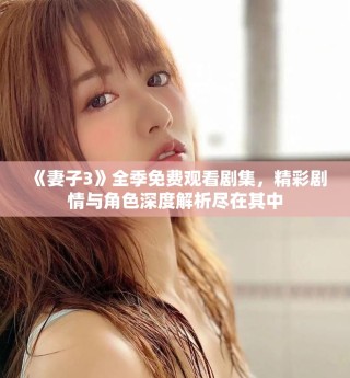 《妻子3》全季免費(fèi)觀看劇集，精彩劇情與角色深度解析盡在其中