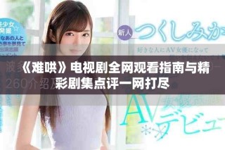 《難哄》電視劇全網觀看指南與精彩劇集點評一網打盡