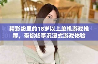 精彩紛呈的18歲以上單機(jī)游戲推薦，帶你暢享沉浸式游戲體驗(yàn)