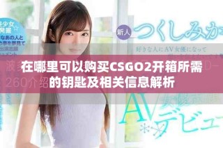 在哪里可以購(gòu)買CSGO2開箱所需的鑰匙及相關(guān)信息解析