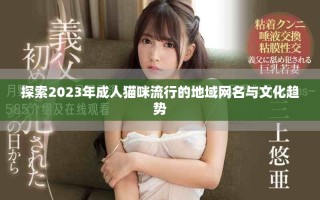 探索2023年成人貓咪流行的地域網(wǎng)名與文化趨勢