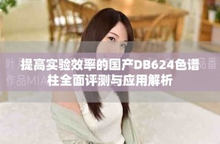 提高實驗效率的國產(chǎn)DB624色譜柱全面評測與應(yīng)用解析