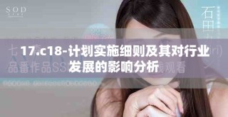 17.c18-計劃實施細(xì)則及其對行業(yè)發(fā)展的影響分析