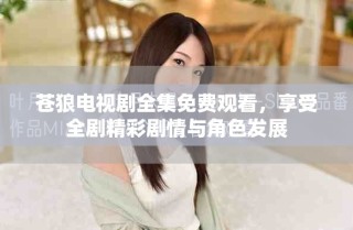 蒼狼電視劇全集免費觀看，享受全劇精彩劇情與角色發(fā)展