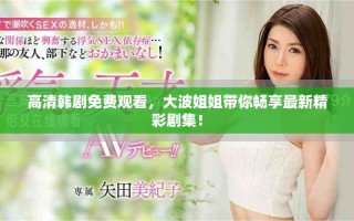 高清韓劇免費(fèi)觀看，大波姐姐帶你暢享最新精彩劇集！