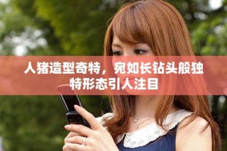 人豬造型奇特，宛如長(zhǎng)鉆頭般獨(dú)特形態(tài)引人注目