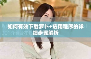 如何有效下載蘿卜+應(yīng)用程序的詳細步驟解析