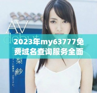 2023年my63777免費(fèi)域名查詢服務(wù)全面升級與特色分析