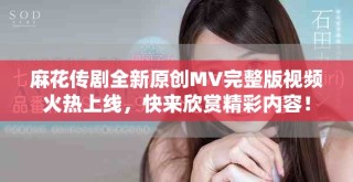 麻花傳劇全新原創(chuàng)MV完整版視頻火熱上線，快來欣賞精彩內(nèi)容！