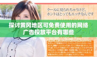 探討黃岡地區(qū)可免費(fèi)使用的網(wǎng)絡(luò)廣告投放平臺(tái)有哪些
