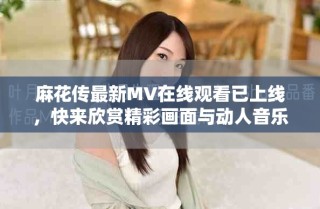 麻花傳最新MV在線觀看已上線，快來欣賞精彩畫面與動(dòng)人音樂