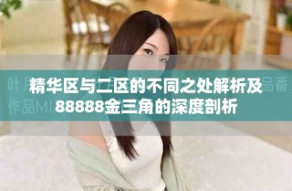 精華區(qū)與二區(qū)的不同之處解析及88888金三角的深度剖析