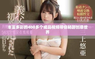 豐富多彩的400多個成品視頻帶你暢游創(chuàng)意世界