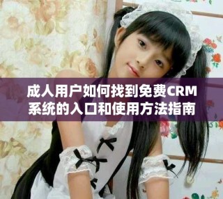 成人用戶如何找到免費CRM系統(tǒng)的入口和使用方法指南