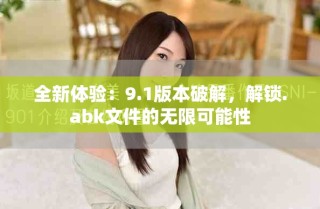 全新體驗(yàn)：9.1版本破解，解鎖.abk文件的無限可能性