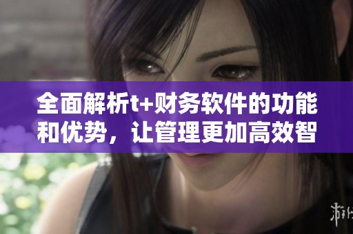 全面解析t+財(cái)務(wù)軟件的功能和優(yōu)勢，讓管理更加高效智能