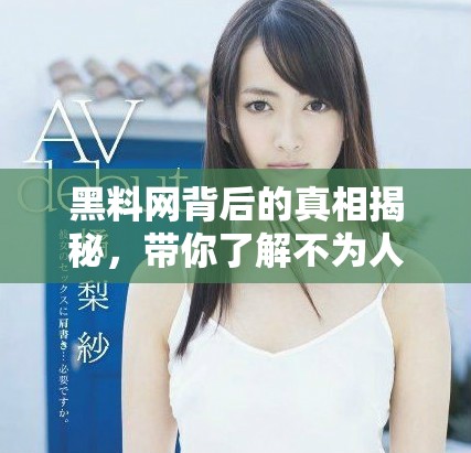 黑料網(wǎng)背后的真相揭秘，帶你了解不為人知的內(nèi)幕故事