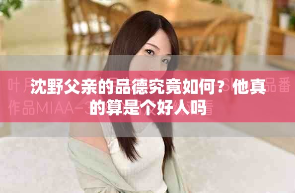 沈野父親的品德究竟如何？他真的算是個好人嗎