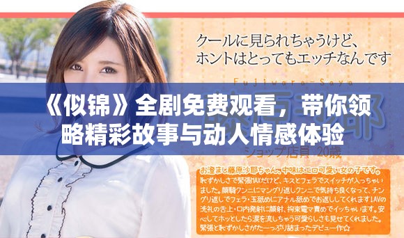 《似錦》全劇免費(fèi)觀看，帶你領(lǐng)略精彩故事與動(dòng)人情感體驗(yàn)