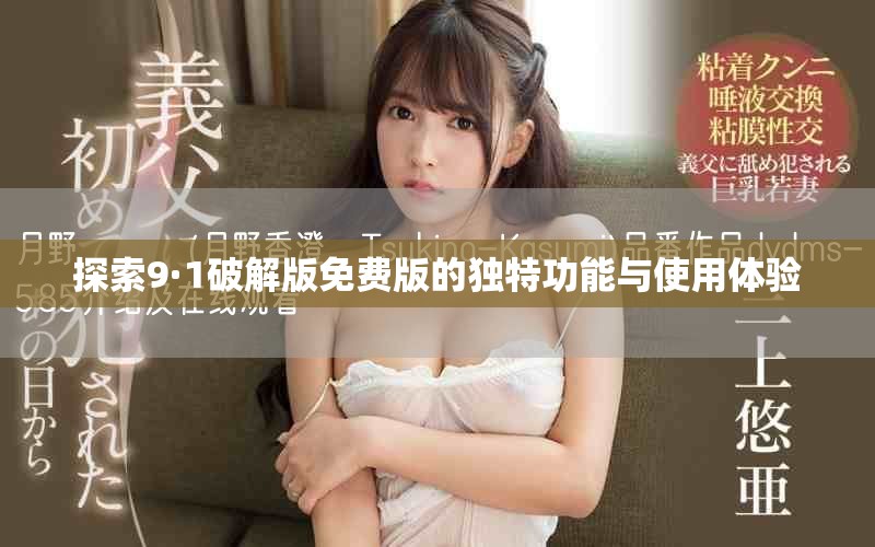 探索9·1破解版免費版的獨特功能與使用體驗