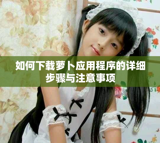 如何下載蘿卜應(yīng)用程序的詳細(xì)步驟與注意事項(xiàng)