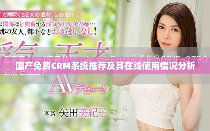 國(guó)產(chǎn)免費(fèi)CRM系統(tǒng)推薦及其在線使用情況分析