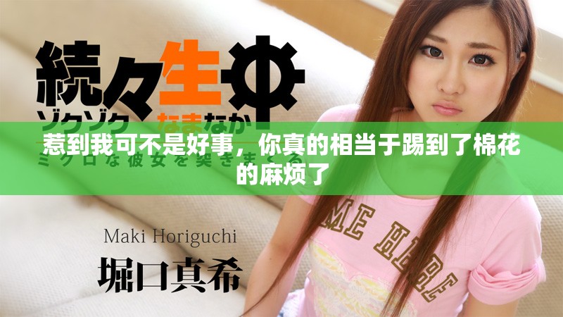 惹到我可不是好事，你真的相當(dāng)于踢到了棉花的麻煩了