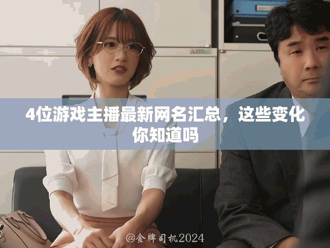 4位游戲主播最新網(wǎng)名匯總，這些變化你知道嗎
